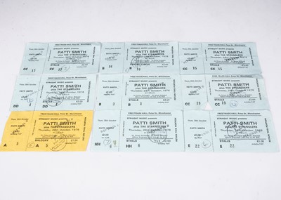 Lot 399 - Patti Smith / Stranglers Concert Tickets