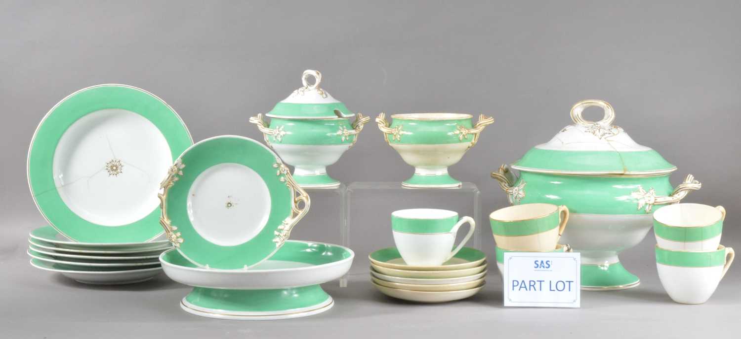 Lot 86 - A large collection of mostly 19th century Kerr & Binns Worcester dinner and tea wares