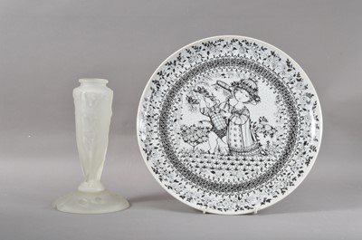 Lot 93 - A good Rosenthal porcelain charger The Seasons Series designed by Bjorn Wiinblad