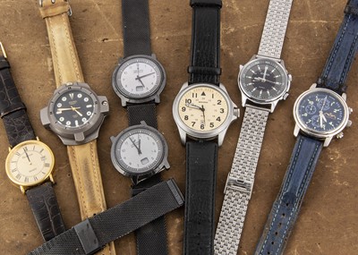 Lot 374 - Three Sekonda and four other wristwatches