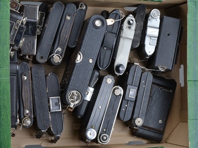 Lot 27 - A Tray of Folding Cameras