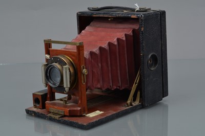 Lot 47 - A Rochester Optical Pony Premo No 3 4 x 5'' Folding Bed Camera