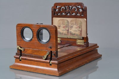 Lot 73 - A Late 19th Century Mahogany Stereoscopic Viewer