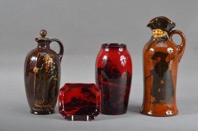 Lot 32 - Two pieces of Royal Doulton flambe