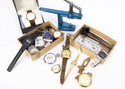 Lot 410 - A quantity of watches and other items