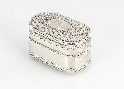 Lot 438 - A George III silver nutmeg grater by Joseph Willmore