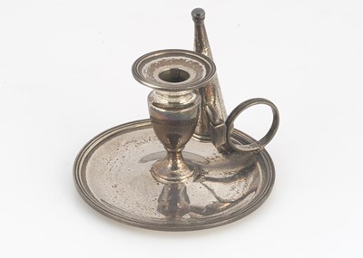 Lot 455 - A Victorian miniature go to bed chamberstick by FB