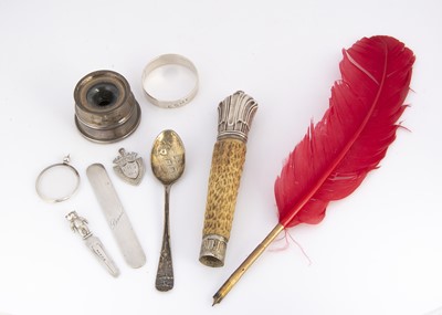 Lot 459 - Seven 19th & 20th century collectable silver items