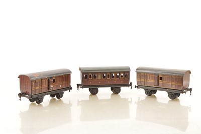 Lot 738 - Marklin Gauge 1 Trio of Midland 4-wheel Passenger coaches
