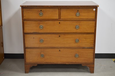 Lot 2 - An early 19th Century mahogany chest of draws