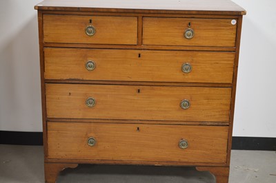 Lot 2 - An early 19th Century mahogany chest of draws