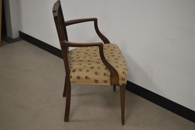 Lot 5 - A George III mahogany desk or side chair