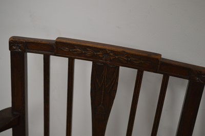 Lot 5 - A George III mahogany desk or side chair