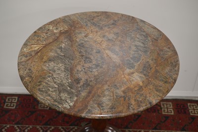 Lot 10 - A William IV or early Victorian marble lamp table