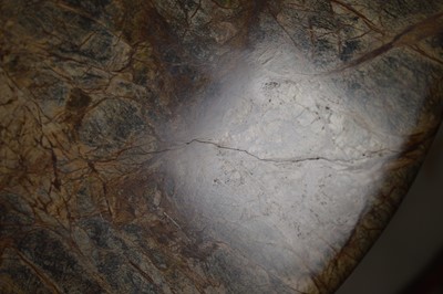 Lot 10 - A William IV or early Victorian marble lamp table