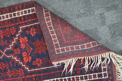 Lot 56 - Two Oriental rugs including a Persian style Kilim and a smaller Turkish rug