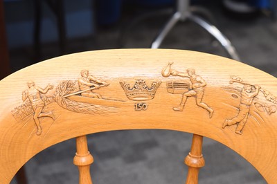 Lot 68 - The "Vincent's Club" Oxford University 150th Anniversary Commemorative Armchair