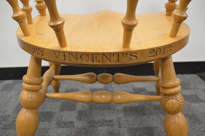 Lot 68 - The "Vincent's Club" Oxford University 150th Anniversary Commemorative Armchair