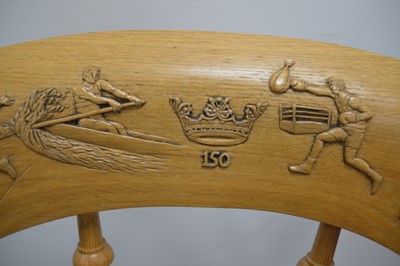 Lot 68 - The "Vincent's Club" Oxford University 150th Anniversary Commemorative Armchair