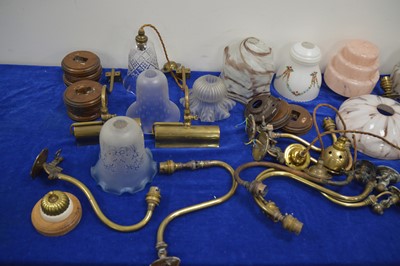 Lot 74 - Four Victorian and later wall lights