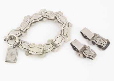 Lot 73 - A 19th Century white metal bracelet