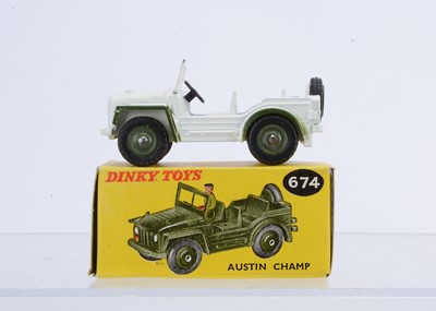 Lot 47 - A Dinky Toys 674 'UN' United Nations Austin Champ