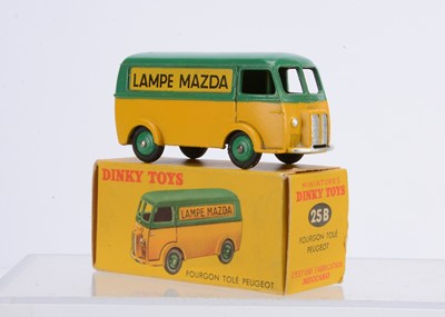 Lot 79 - A French Dinky Toys 25B Peugeot D3a 'Lampe Mazda' Van