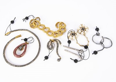 Lot 352 - A collection of Rose Birnelli paste set jewellery