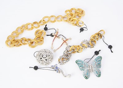 Lot 353 - A collection of Rose Birnelli costume paste jewels