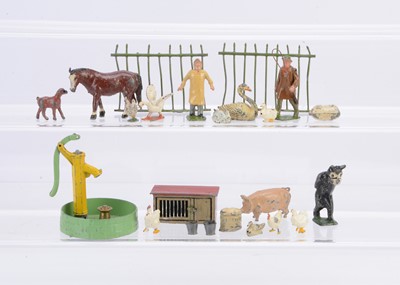 Lot 641 - A selection of civilian lead items mostly by Britains but including Hill comprising Pixyland Felix the Cat
