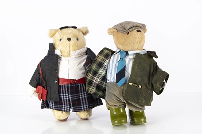 Lot 313 - A Gabrielle Designs Sloane Rangers Hooray Henry and Caroline Teddy Bears