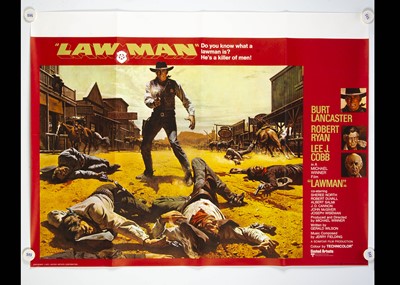 Lot 184 - The Lawman (1971) Quad Poster