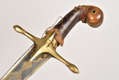 Lot 886 - A Persian Shamshir