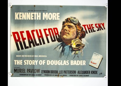 Lot 220 - Reach For The Sky (1956) Quad Poster
