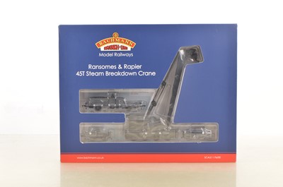 Lot 298 - Bachmann 00 Gauge 38-801 GWR black Ransomes & Rapier 45 Ton Steam Crane No 16