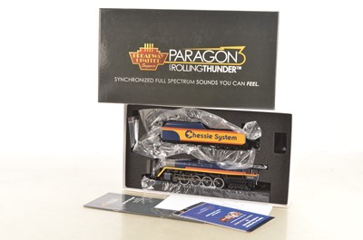 Lot 680 - Broadway Limited Imports Paragon Series 3 Rolling Thunder American HO Gauge Chessie System Steam Locomotive With Tender