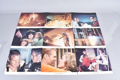 Lot 334 - The Towering Inferno Lobby Cards / Front of House Stills