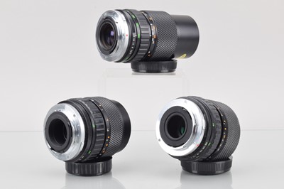 Lot 49 - Three Olympus OM Zoom Lenses