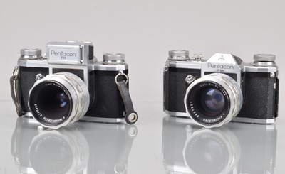 Lot 551 - Two Pentacon SLR Cameras