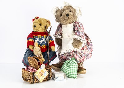 Lot 356 - Two Little Folk Teddy Bears for Lakeland Bears