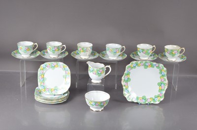 Lot 453 - A Royal Albert Crown China part teaset in 'Primrose' pattern