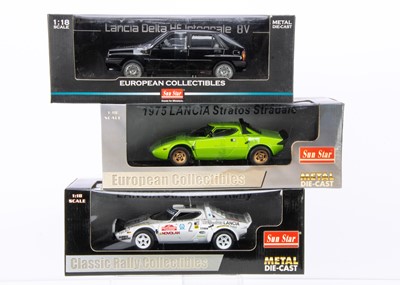 Lot 30 - Sun Star 1:18 Scale Lancia Models