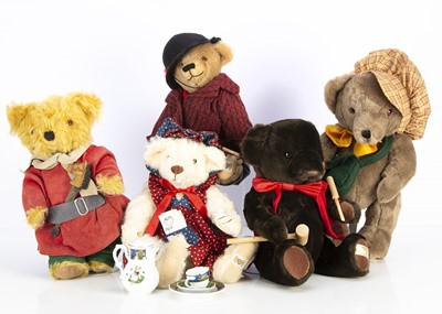Lot 360 - Five House of Nisbet Teddy Bears