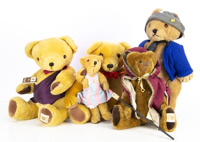 Lot 365 - Five House of Nisbet Teddy Bears