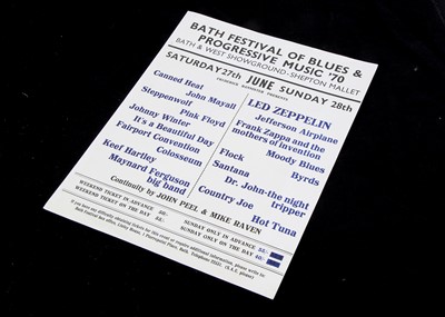 Lot 326 - Bath Festival 1970 Mini Poster