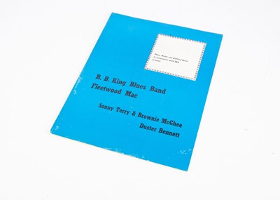 Lot 356 - Fleetwood Mac / B. B. King 1969 Concert Programme