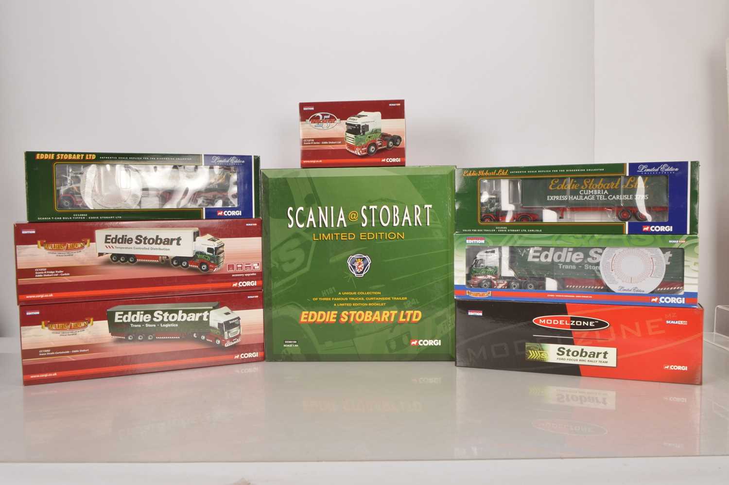 Lot 80 - Corgi 1:50 Scale Eddie Stobart Articulated Trucks (8)