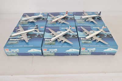 Lot 287 - Hobby Master 1:200 Scale Douglas DC-7C Civil Aircraft  (6)
