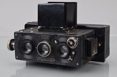 Lot 95 - A Voigtländer Stereflektoskop 4 x 107mm Camera