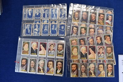 Lot 176 - Famous Historical People Themed Cigarette Card Sets (21)